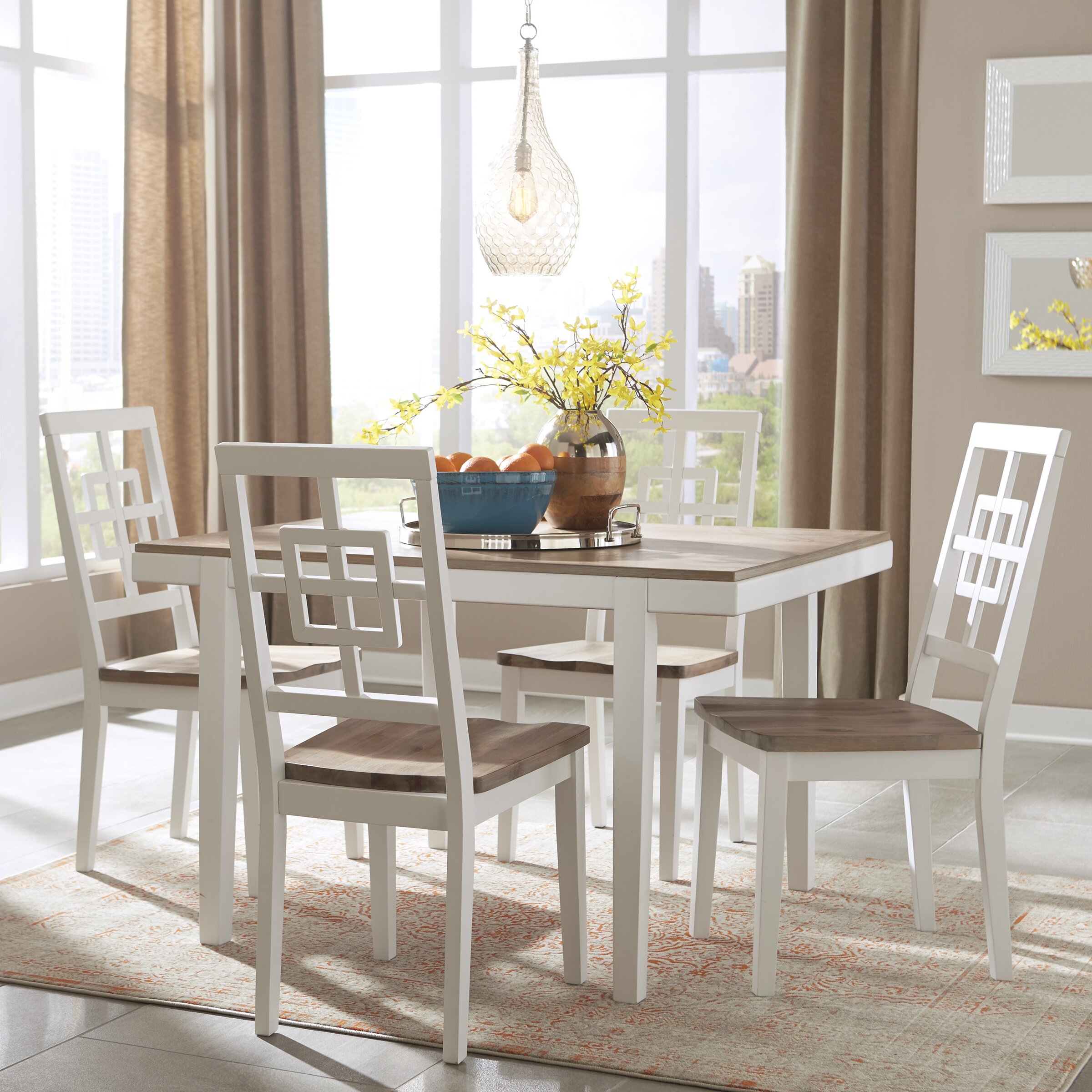 Bay Isle Home Anguilla Piece Dining Set Reviews Wayfair