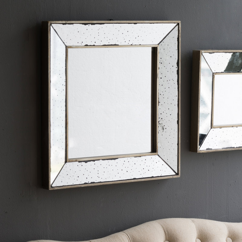 Lark Manor Traditional Square Glass Wall Mirror & Reviews | Wayfair