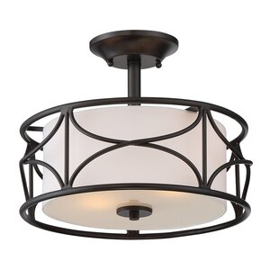 Avara 2-Light Semi-Flush Mount