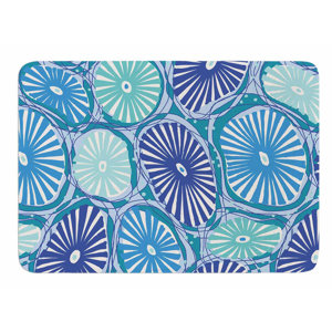 Sea Coral by Jacqueline Milton Memory Foam Bath Mat