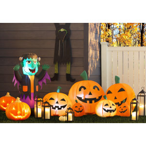 Halloween Inflatable Orange Pumpkins Decoration