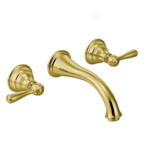 Kingsley Double Handle Wall Mounted Bathroom Faucet