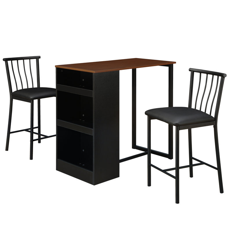 Bar Table And Chair red barrel studio francis 3 piece counter height pub table set Bar Table And Chair red barrel studio francis 3 piece counter height pub table set