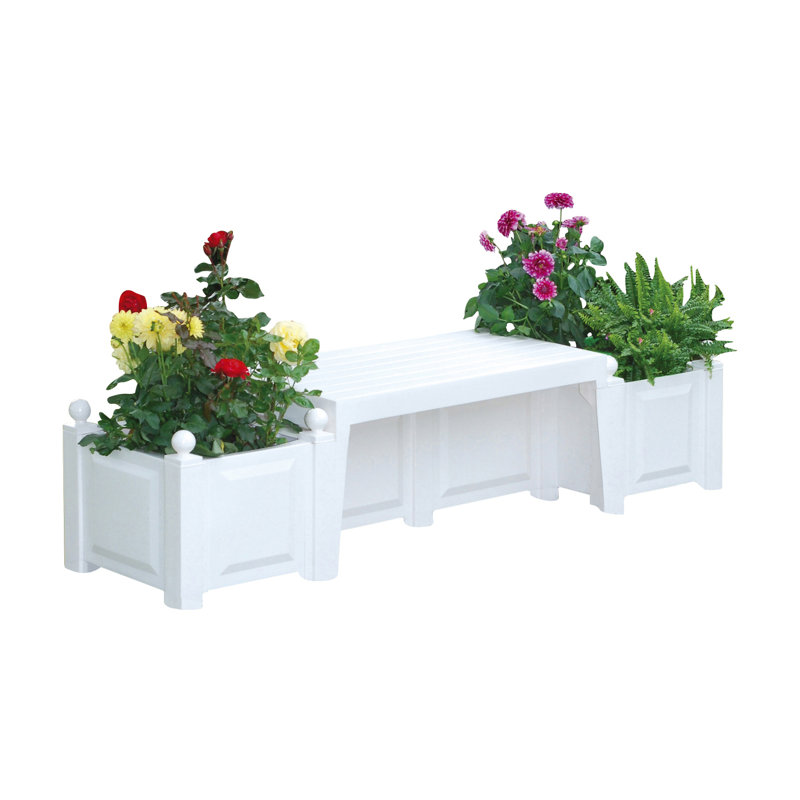 KHW Bank mit Blumenkasten aus Plastik Wayfair.de