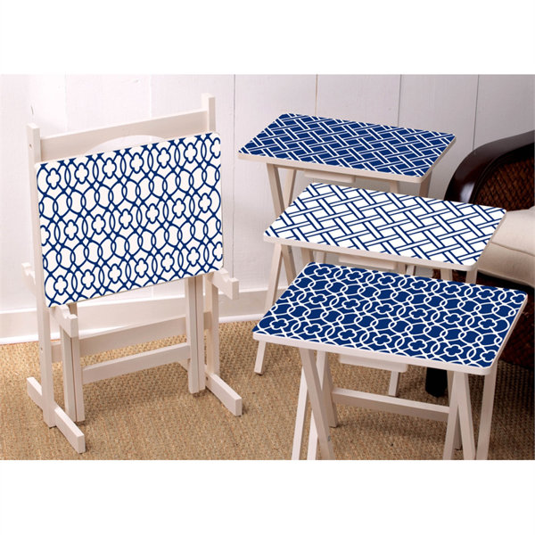 Brayden Studio Elmore 4 Piece TV Tray Set & Reviews Wayfair