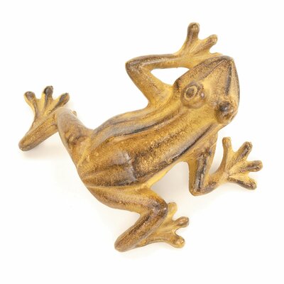 ACHLA Jumping Frog Statue  Color: Tawny