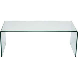 Curved Coffee Table Wayfair Co Uk Curved Clear Gl Coffee Table