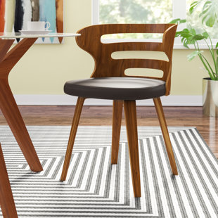 Paige Round Back Dining Chairs Wayfair Baehr Mid Century Modern Slat Back Upholstered Dining Chair