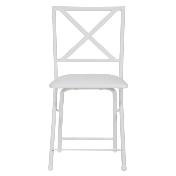 X Back Vinyl Folding Chair