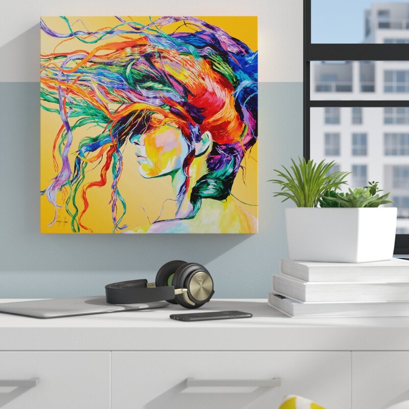 'Windswept' Framed Graphic Art Print on Canvas & Reviews | AllModern