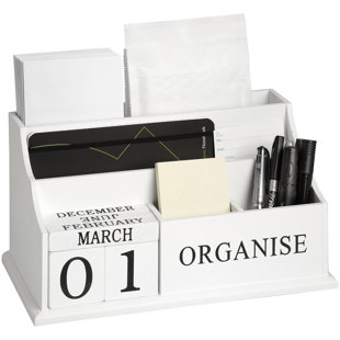 White Desk Organisers You Ll Love Wayfair Co Uk Christia Desk Organiser
