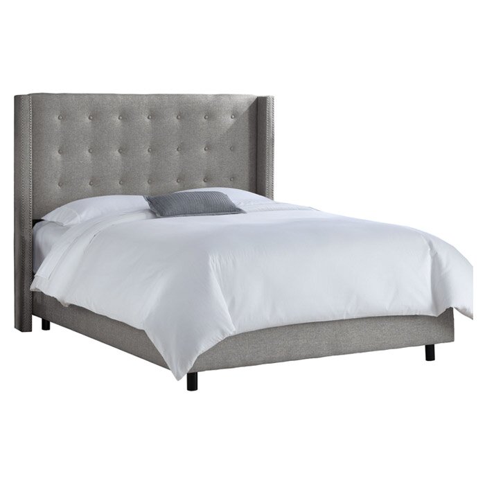 Wingback Upholstered Panel Bed & Reviews | AllModern