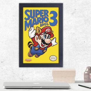 Super Mario Chairs Wayfair Super Mario Bros Framed Graphic Art Print