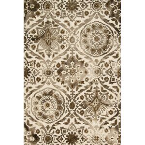 Viola Hand-Hooked Taupe Area Rug