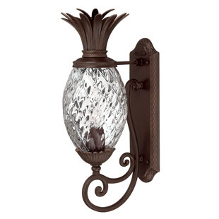 Outdoor Lighting Pinele Wayfair Terry 1 Light Outdoor Pinele Shaped Wall Lantern