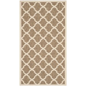 Octavius Indoor/Outdoor Brown Area Rug