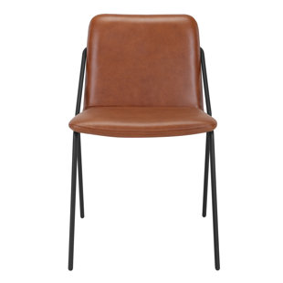 Tan Leather Dining Chair Wayfair Sling Eco Leather Upholstered Dining Chair