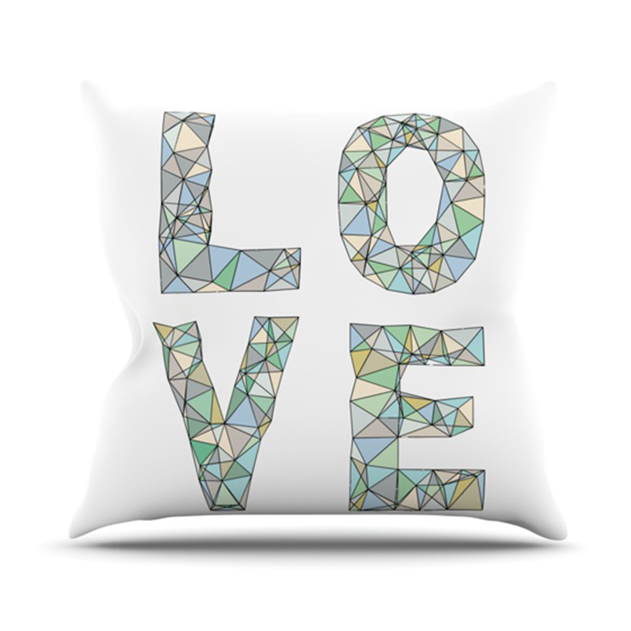 KESS InHouse Four Letter Word Throw Pillow & Reviews Wayfair