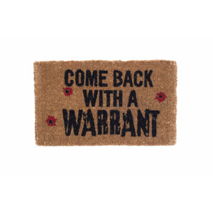 Sylvan Come Back with a Warrant Doormat