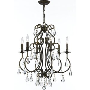 Shaughnessy Traditional 6-Light Crystal Chandelier