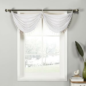 Shaftoe Silk Waterfall Window Curtain Valance