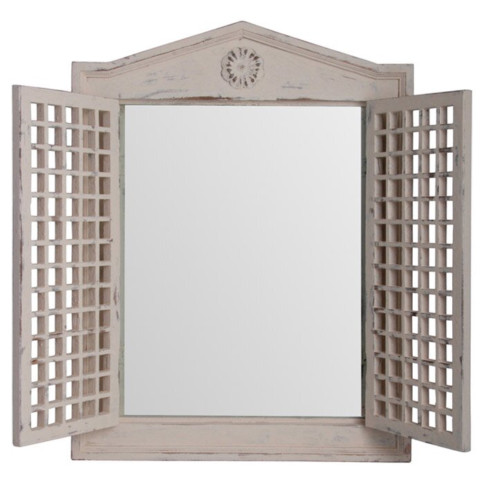 Lily Manor Polemoine Lattice Wall Mirror & Reviews ...