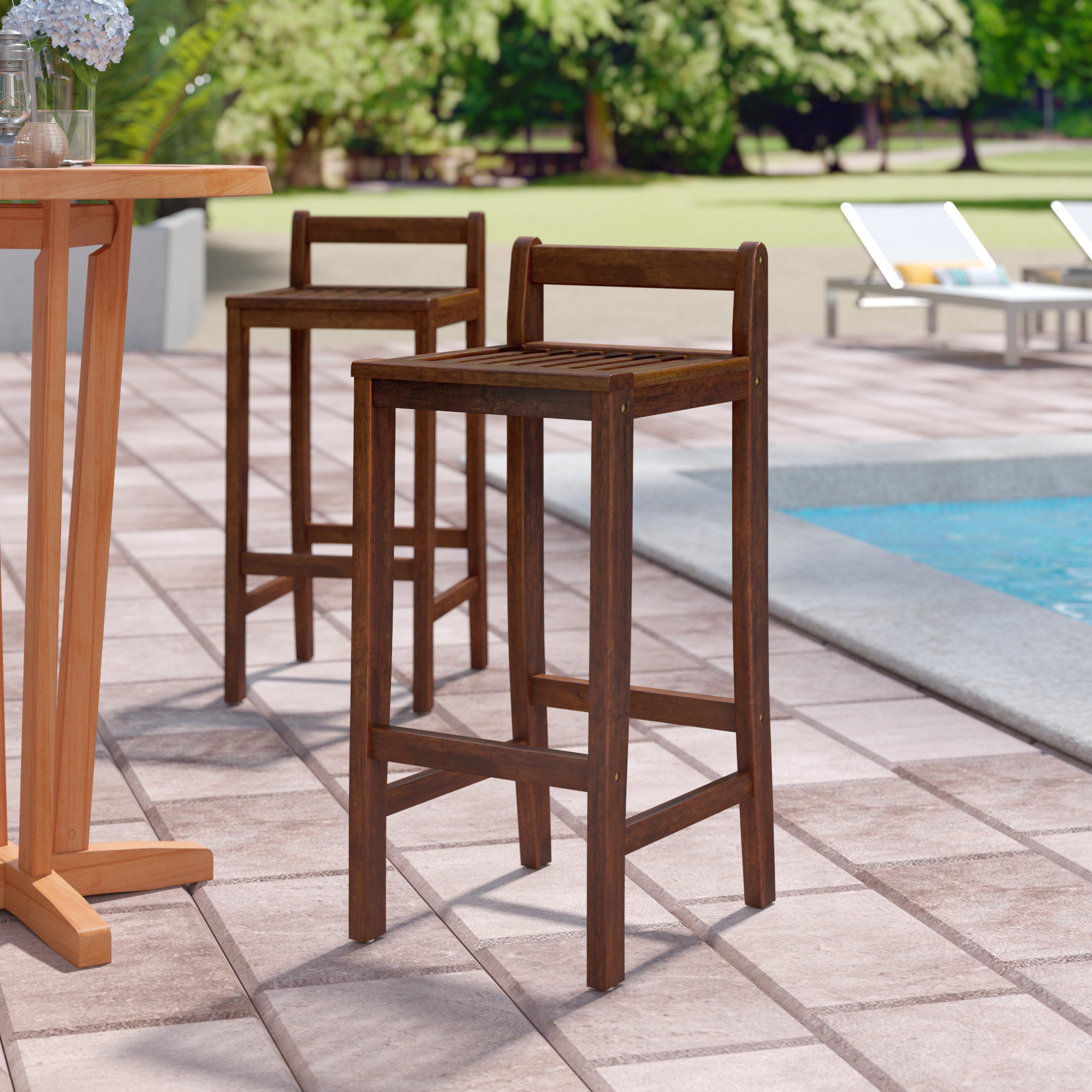 Beachcrest Home Twana 30 Patio Bar Stool Reviews Wayfair