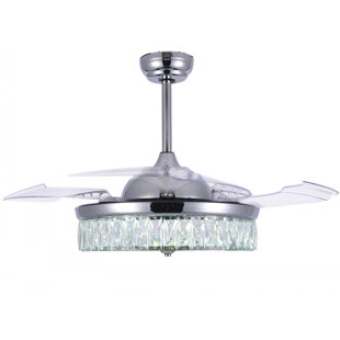 Retractable Blades Ceiling Fans You Ll Love Wayfair Quickview