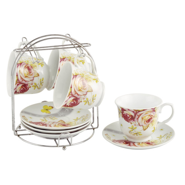 Lorren Home Trends Coffee Cups On Metal Stand Fl Set Reviews Lorren Home Trends Coffee Cups On Metal Stand Fl Set Reviews Wayfair