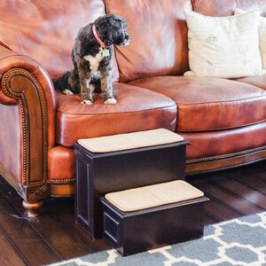 Deluxe Wood 2 Step Pet Stair