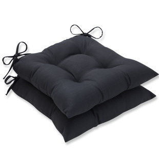 Wrought Iron Chair Cushions Wayfair Dyed Matte Solid Wrought Iron Indoor Outdoor Dining Chair Cushion Set Of 2