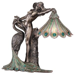 The Peacock Goddess Illuminated Figurine