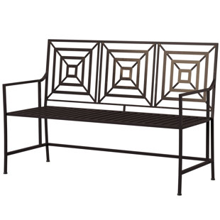 Modern Contemporary 36 Inch Outdoor Bench Allmodern New Meadows Iron Garden Bench
