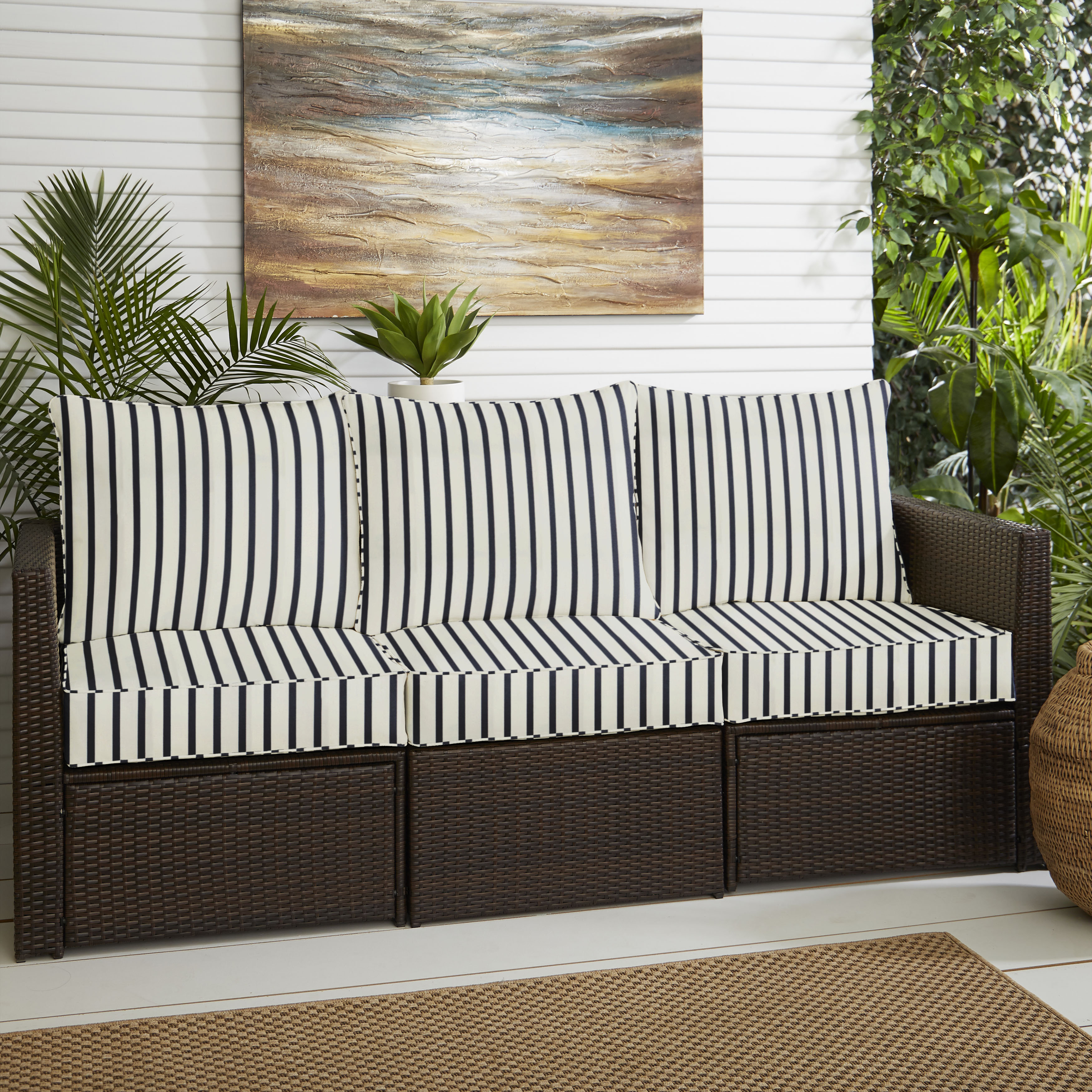 Whitten Indoor Outdoor Sunbrella Sofa Cushion