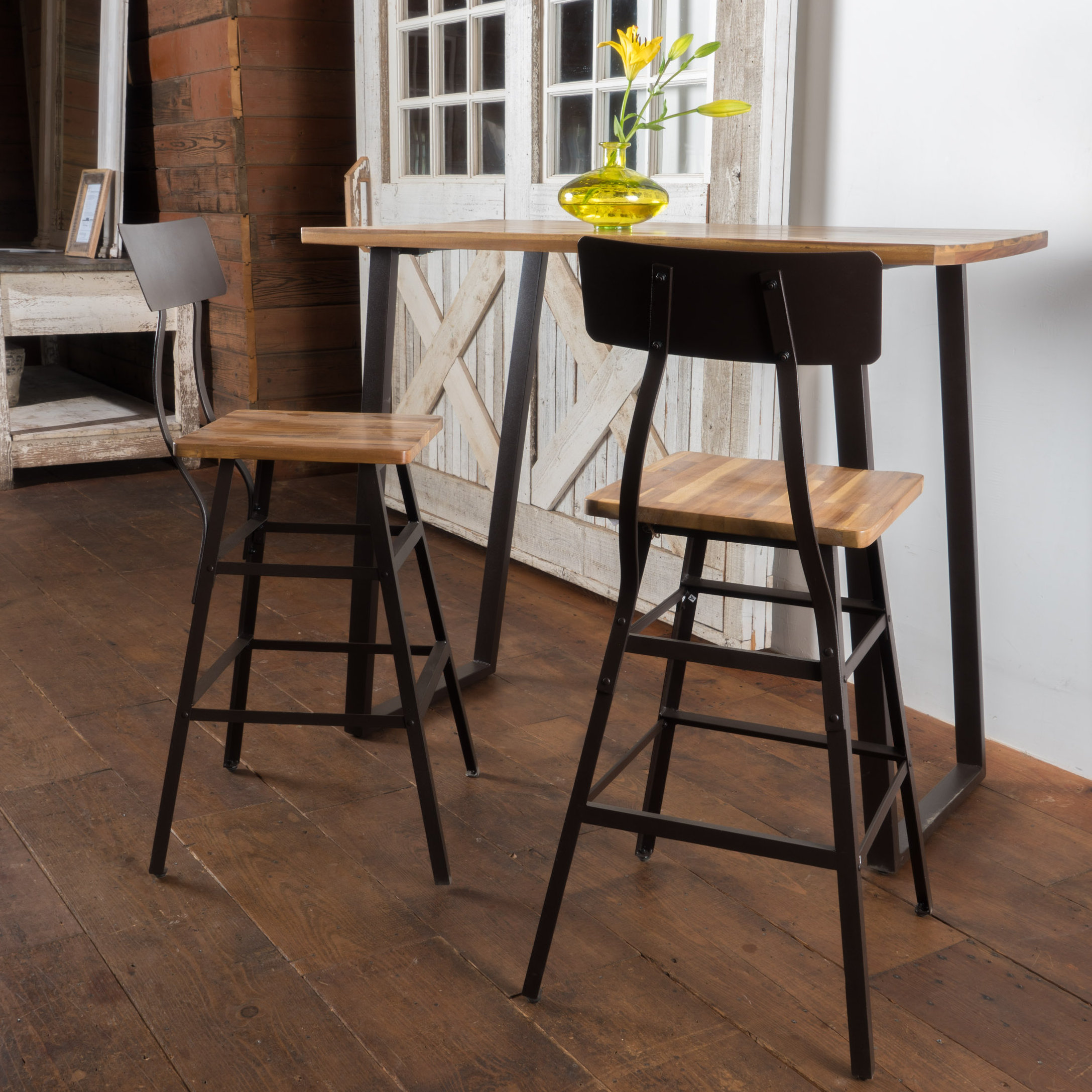 Laurel Foundry Modern Farmhouse Islemade 3 Piece Bar Table Set Laurel Foundry Modern Farmhouse Islemade 3 Piece Bar Table Set Reviews Wayfair