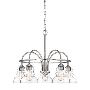 5-Light Shaded Chandelier