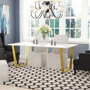 Marble White Kitchen Dining Tables You Ll Love Wayfair Yunus Dining Table