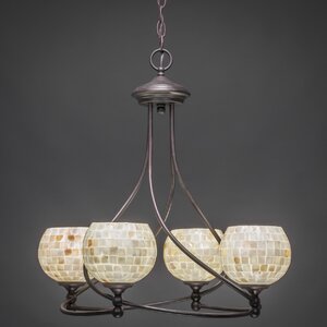 Capri 4-Light Shaded Chandelier