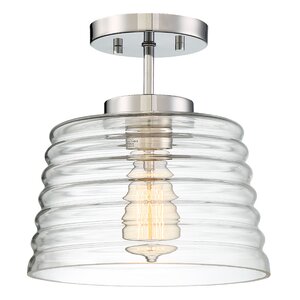 Salley 1-Light Semi Flush Mount