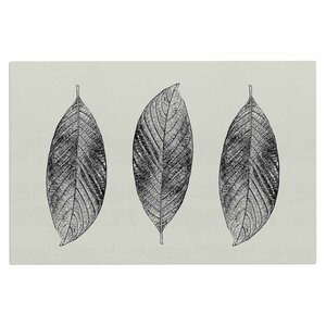 Julia Grifol Three Leaves Nature Doormat