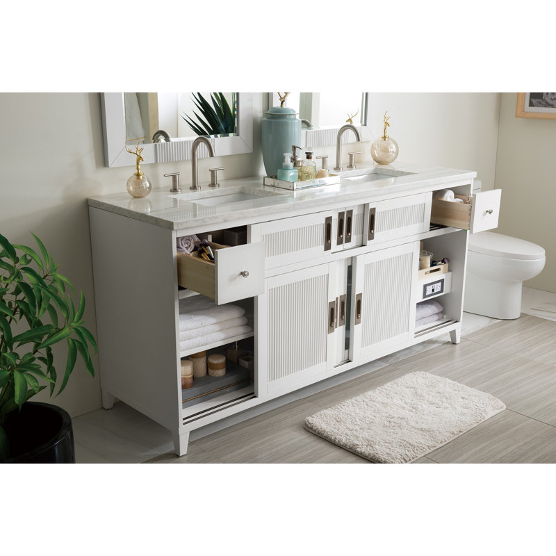 Rosecliff Heights Linehan 72 Double Bathroom Vanity Set Wayfair