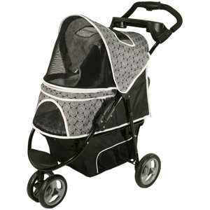 Promenade Standard Pet Stroller in Black & White