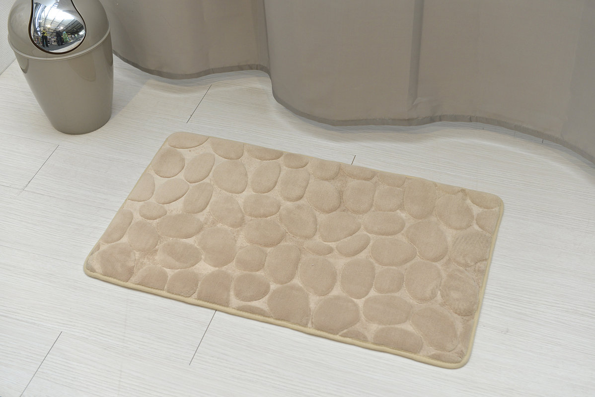 Evideco Stone Non Skid Bath Rug & Reviews Wayfair