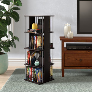 Multimedia Storage Furniture You Ll Love Wayfair 216 Cd Multimedia Revolving Tower