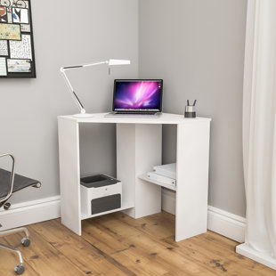 Corner Desk With Printer Shelf Wayfair Co Uk Corner Desk With Printer Shelf Wayfair Co Uk