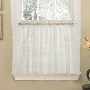 Elegant Priscilla Lace Kitchen Tier Curtain