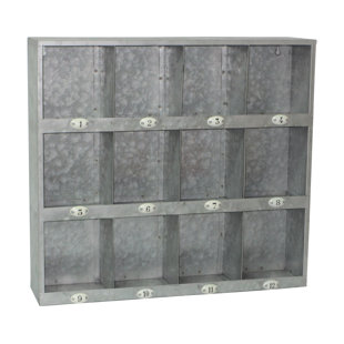 Cubby Hole Shelves Wayfair Galvanized 12 Hole Wall Cubby