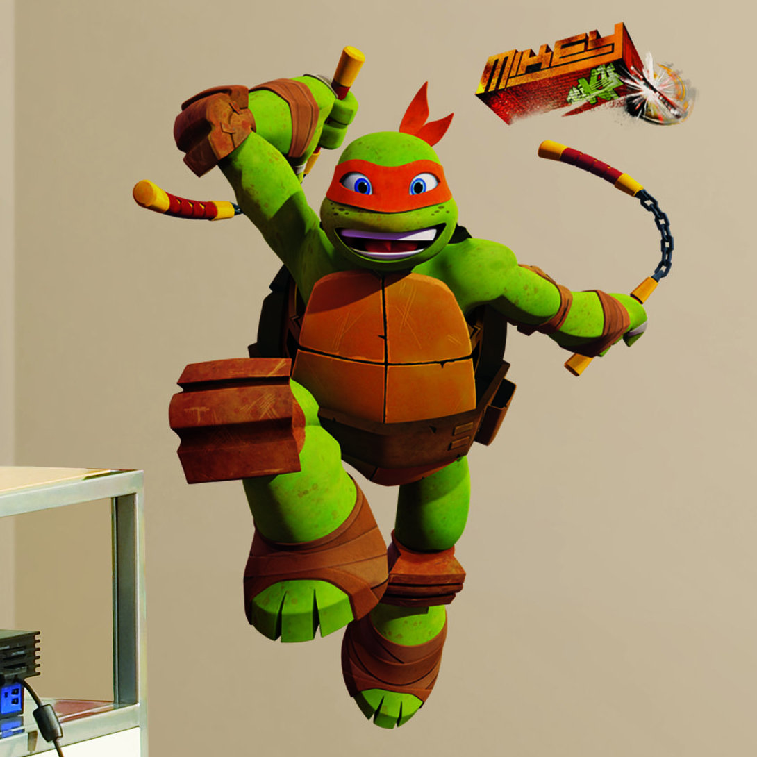 Wallhogs Teenage Mutant Ninja Turtles "Michelangelo" Wall Decal