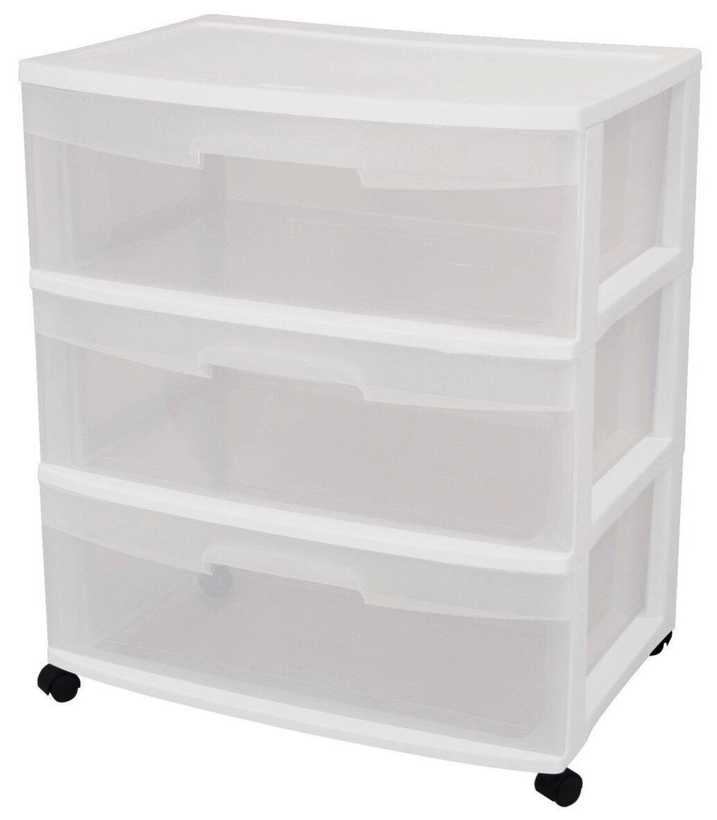 Business Industrial Sterilite Stackable Mini 3 Drawer Storage