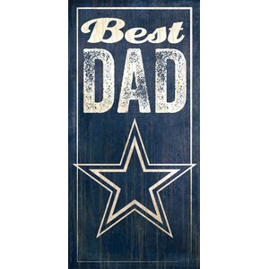 NFL Best Dad Graphic Art Plaque